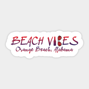 Orange Beach Alabama Sticker
